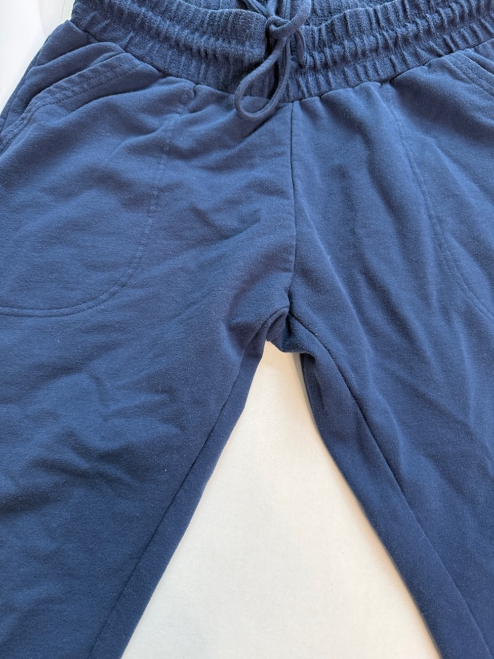 Free People Womens Joggers Sweat Pant High Waisted Navy Blue size Medium - Picture 5 of 14